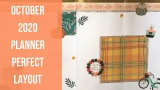 OCTOBER PLANNER PERFECT SPREAD - HOW TO MAKE A PLANNER PERFECT SPREAD FOR FALL