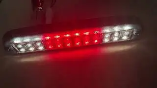 Custom-made LED taillights for export trucks, with brake lights featuring a warning mode.