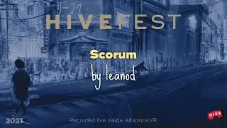 leanod presenting Scorum at HiveFest 2021