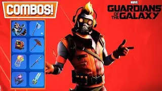 ЛУЧШИЕ КОМБИНАЦИИ КОСТЮМОВ ЗВЕЗДНОГО ВЛАДЫКИ (СТРАЖИ ГАЛАКТИКИ x FORTNITE!)