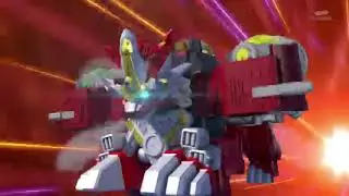power rangers cosmic fury parody super cosmic fury megazord transformation