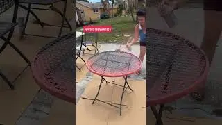 ✨From Rusty to Refreshing! DIY Spray Paint Bistro Set Makeover 🎨