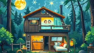 Living in a Magical Tiny House in the Woods ✨ Relaxing Beats to Chill & Read
