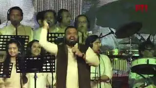 #Hindutva Pop Music performed in the #Maharashtra #Oath-taking ceremony #Shinde #Pawar #Thakey #RSS