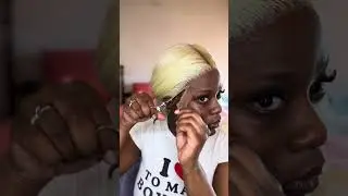 Blonde transformation with cloud 9 emery wig #wiginfluencer #haircontentcreator