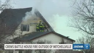 Fire crews respond to house fire near Mitchellville, no injuries reported