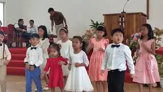 sunday school children at Mission International (MI) Program organised by Scripture Union, Nagaland