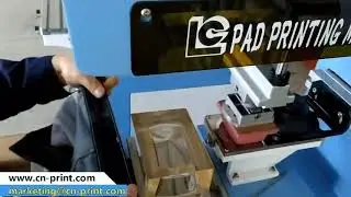 one color closed ink cup pad printer for jean LC-PM1-100T