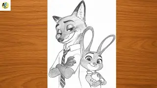 Рисунок из &laquo;Зверополиса&raquo; | Как нарисовать кролика Джуди Хоппс 🐰🎨 #Зверополис #ДжудиХоппс #Рисунок...