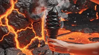 Surreal Ice Cream Machine Creates Dreamlike Swirls | Unreal ASMR Ice Cream World