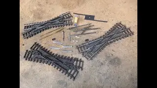 Tri-ang Super 4 R.492 And R.493 Diamond Crossing Restoration Disassembly And Threading Alloy Parts