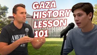 Charlie Kirk Shuts Down College Kid Over Gaza War Ethnic Cleansing Claims (WATCH)