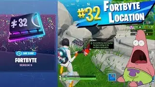 FORTNITE FORTBYTE #32 LOCATION - Accessible by wearing Kyo Pet Back Bling at the northern most point