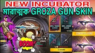 NEW INCUBATOR মারাত্মক GROZA GUN SKIN🤔💪OP ABILITY REVIEW BY #GamingDip_Yt #new_incubator_freefire
