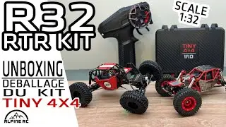 R32 Micro RC Rock crawler RTR KIT by Tiny4X4 - Unboxing and desk test -  scale 1:32 #microcrawler