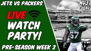 Jets vs Packers | LIVE Watch Party! | Play by Play Coverage + Discussion