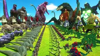 Dark Monster War - Team Dark Godzilla x Kong: The New Empire VS Team Green Biollante x SuperGodzilla