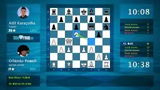 Chess Game Analysis: Orlando Powell - Adil Kara&ccedil;ulha, 1-0 (By ChessFriends.com)