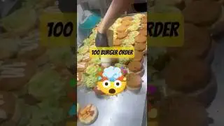 Bulk fried chicken burger #americanfood #food #foodie #fastfood #burger #shorts