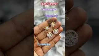 Diamond replica studs combo offer 🥳✨#whatsapp 7095834977#diamondreplica  #stonebeads #collection