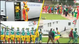 L'arrivée des supporters Sénégalais au stade Ibn Batuta de Tanger