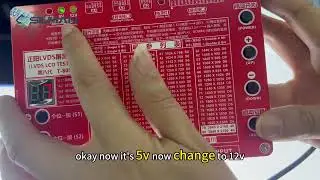 Видеоролик о работе тестера ЖК-дисплея T-80S LED LVDS: пошаговая инструкция #lvds #T80S #cofbonding