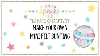 Easy, No Sew Mini Felt Bunting Tutorial