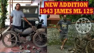 OUR NEW GRAB VINTAGE 1943 WORLD WAR II JAMES ML 125 MOTORCYCLE