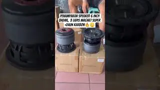 Penampakan speaker 6 inch badak,cocok buat battle🔥#speaker #speakerbalap #wow #bass #miniatursound