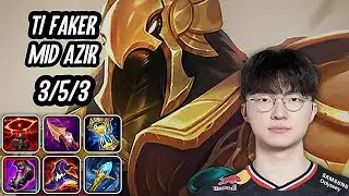 T1 Faker Mid Azir SoloQ Replay 20251007