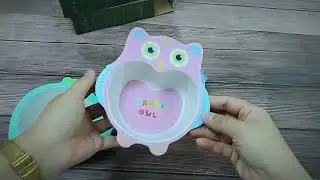 Customizable Kids Cartoon Bamboo Fiber Bowls