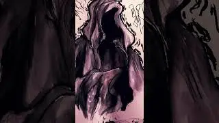 Water color ( black riders from the lord of the rings )￼
