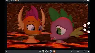Spike and smolder warm in lava