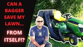 HOW TO: Installation And Review Of The John Deere Rear Bagging System On My D140 Lawn Tractor!