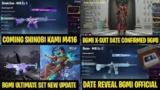 Good News 😍 Shinobi Kami M-416 Coming | Bgmi Next X-Suit Date Confirm | 4.3 Update Ultimate Ser Here