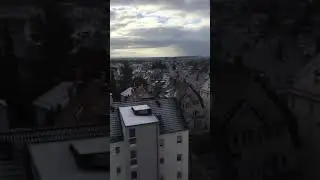 Der erste Schnee in Stuttgart-Degerloch