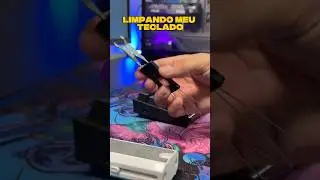 Som puro, precis&atilde;o m&aacute;xima! ⚡🧼 Limpando meu teclado gamer para a pr&oacute;xima jogatina! #asmr #setup