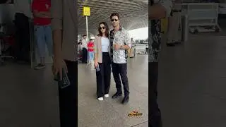 Vivek & Anaira Gupta snapped at the airport !    #starshowcase #bollywood