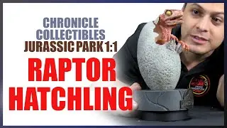 😱😯🦖UNBOXING Y REVIEW Chronicle Collectibles Jurassic Park 1:1 Raptor Hatchling😱😯🦖