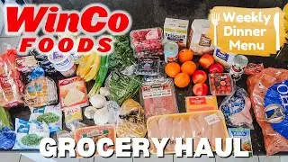 WinCo Grocery Haul//weekly dinner plan for my family!