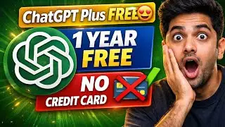 ChatGPT Plus 1 Year FREE 😱 | No Credit Card | Latest Working Method 2026