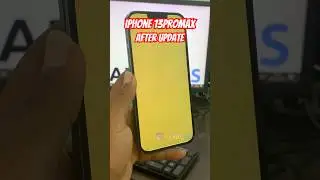 Yellow screen after updating 18.6.1 for iPhone13 ProMax #iphoneupdates #iphonexplus #iphone13 #tech