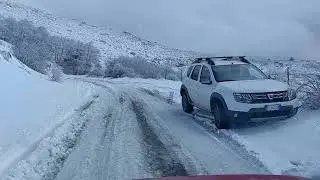 Scalata sul Bruncu Spina - Fonni - con il fuoristrada dopo la nevicata pazzesca del 02 Aprile 2022