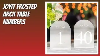 REVIEW (2026): JOYIT Frosted Arch Table Numbers. Features