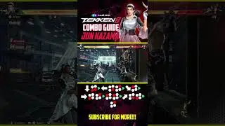 Jun Kazama 13-Hit Combo 90+ Damage Combo 🔥 #tekken8