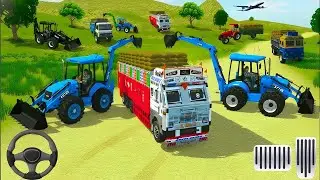 🔴Drive New JCB and Upload Stone🪨🚜 From the Lorry Truck in Game🎮 #truck #jcb #tractor #dumper #gaming