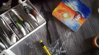 Hand painted coasters 