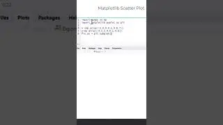 Python Scatter Plot #shorts #python #chatgpt