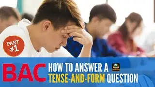 BAC Language Exercise | Part 1 | How to Answer a Tense-and-Form Question