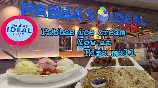 Pabbas ice cream || now at fiza by nexus mall || ideal cafe ||